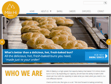 Tablet Screenshot of milehibakery.com